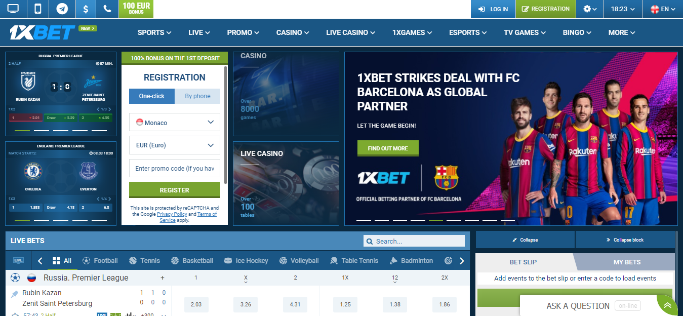 1xBet - BETTING SITES RANKING