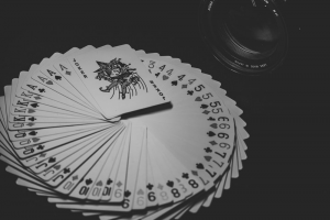 A deck of cards for casino games
