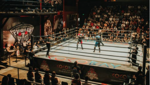 Boxing match between two players