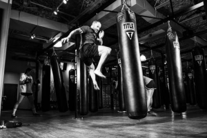 Man preparing for MMA