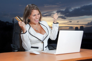Woman-Laptop-Card