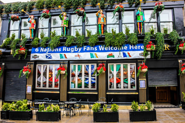 A bar for rugby fans in Great Britain
