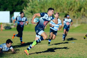 Teams playing rugby