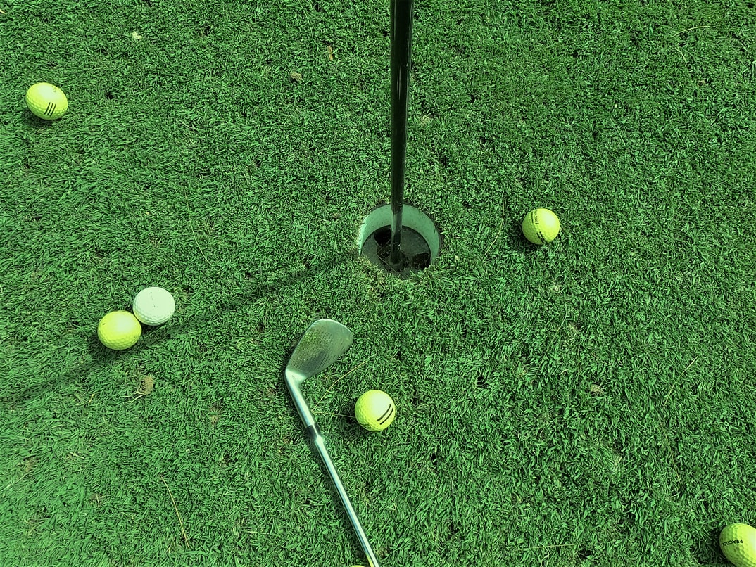 Golf clubs and golf balls