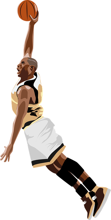 Illustration of an NBA player