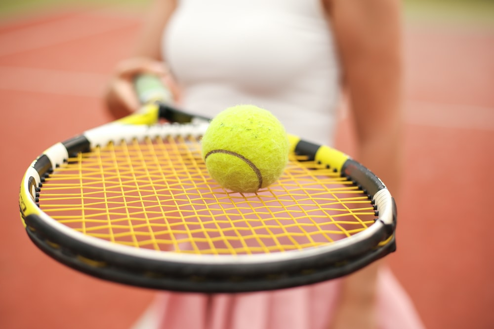 A tennis racket