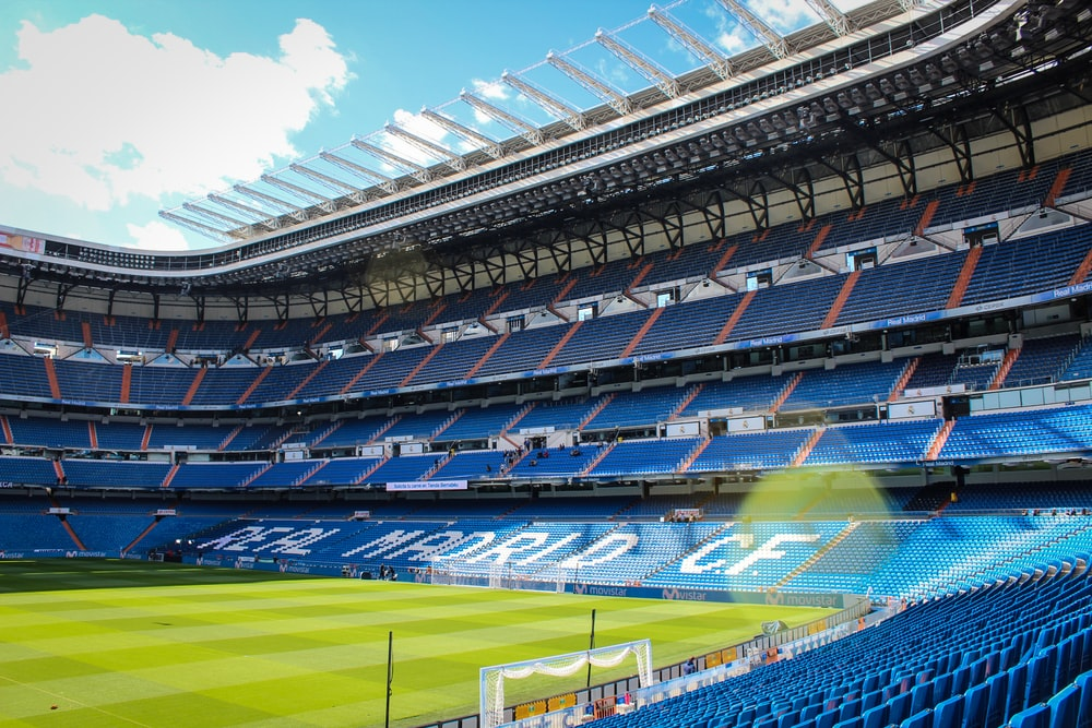 The Real Madrid C.F. football stadium
