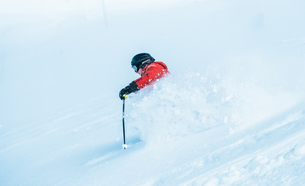 Person skiing