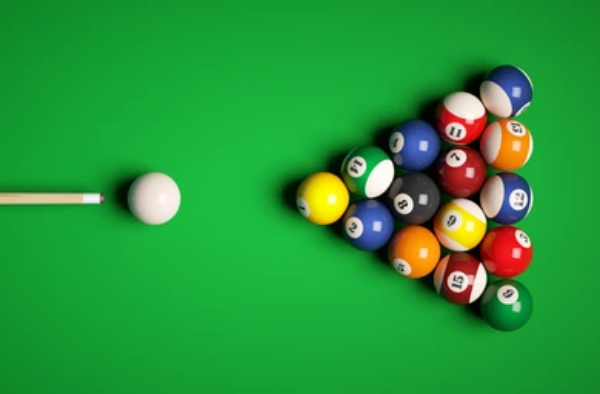 Snooker frame set and cue