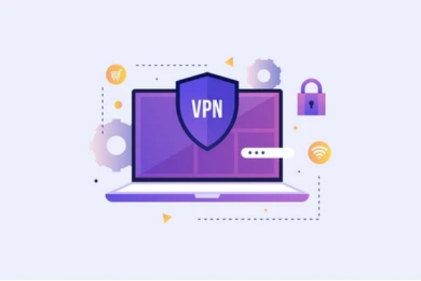 VPN securing laptop