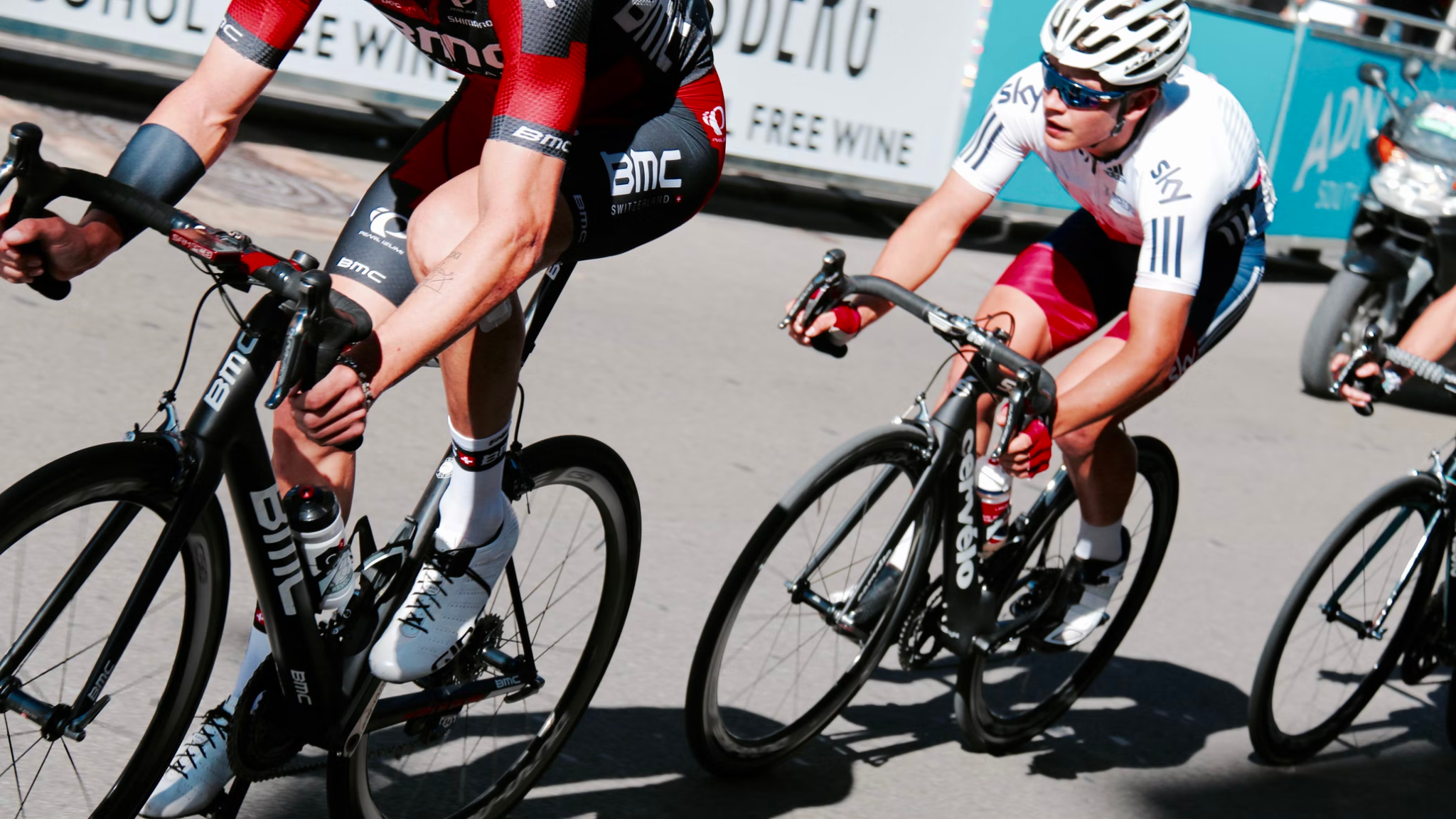 Cyclists competing in the Tour De France