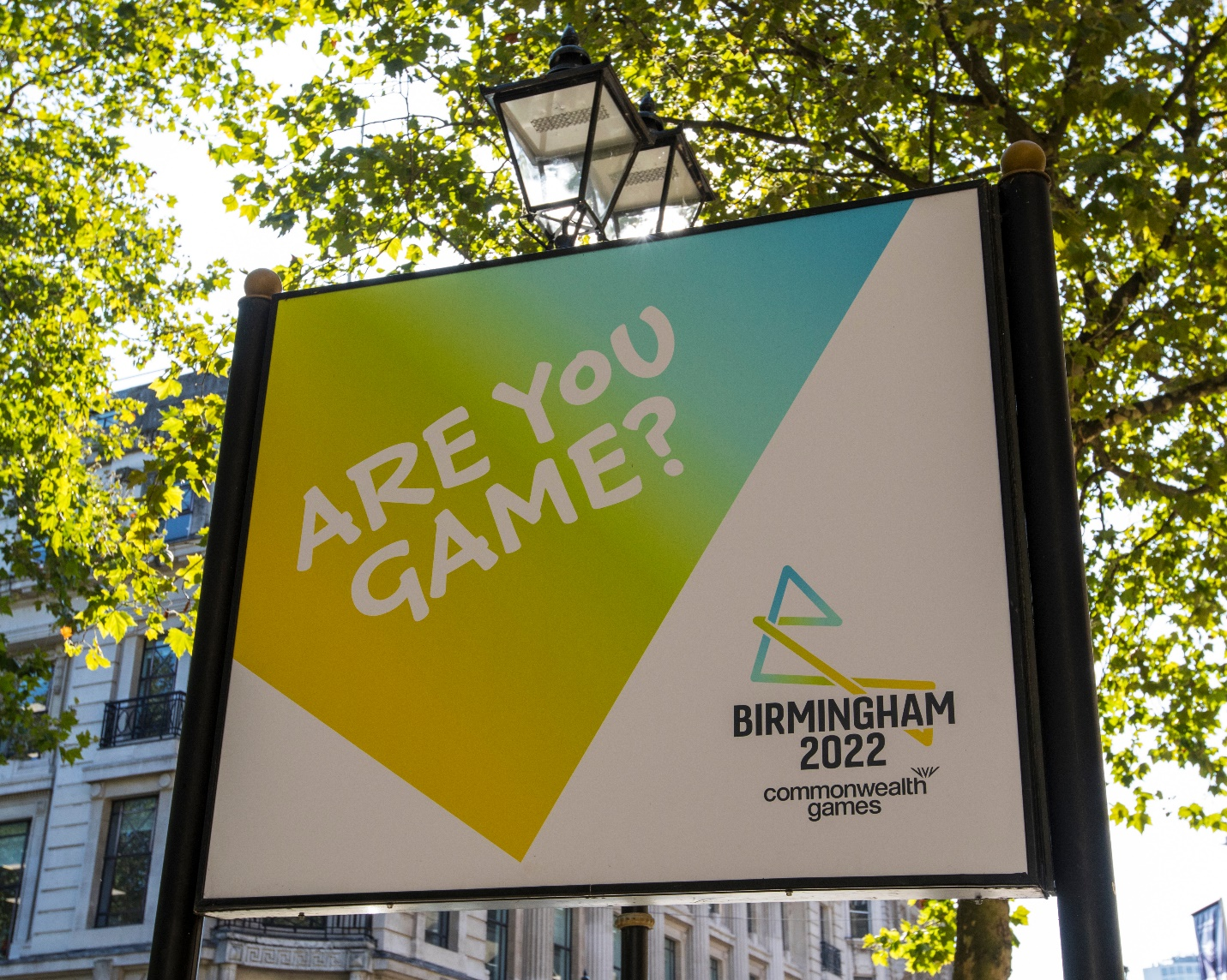 A Commonwealth games billboard