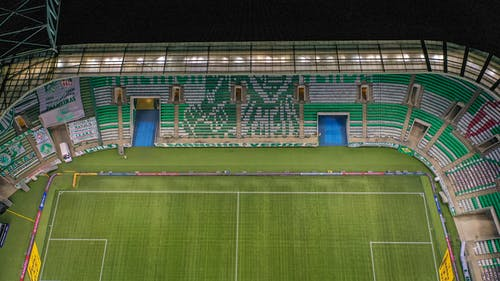 Empty cricket stadium