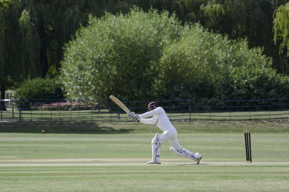 A cricket batsman