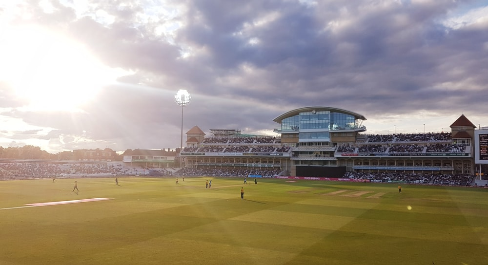 cricket match being played