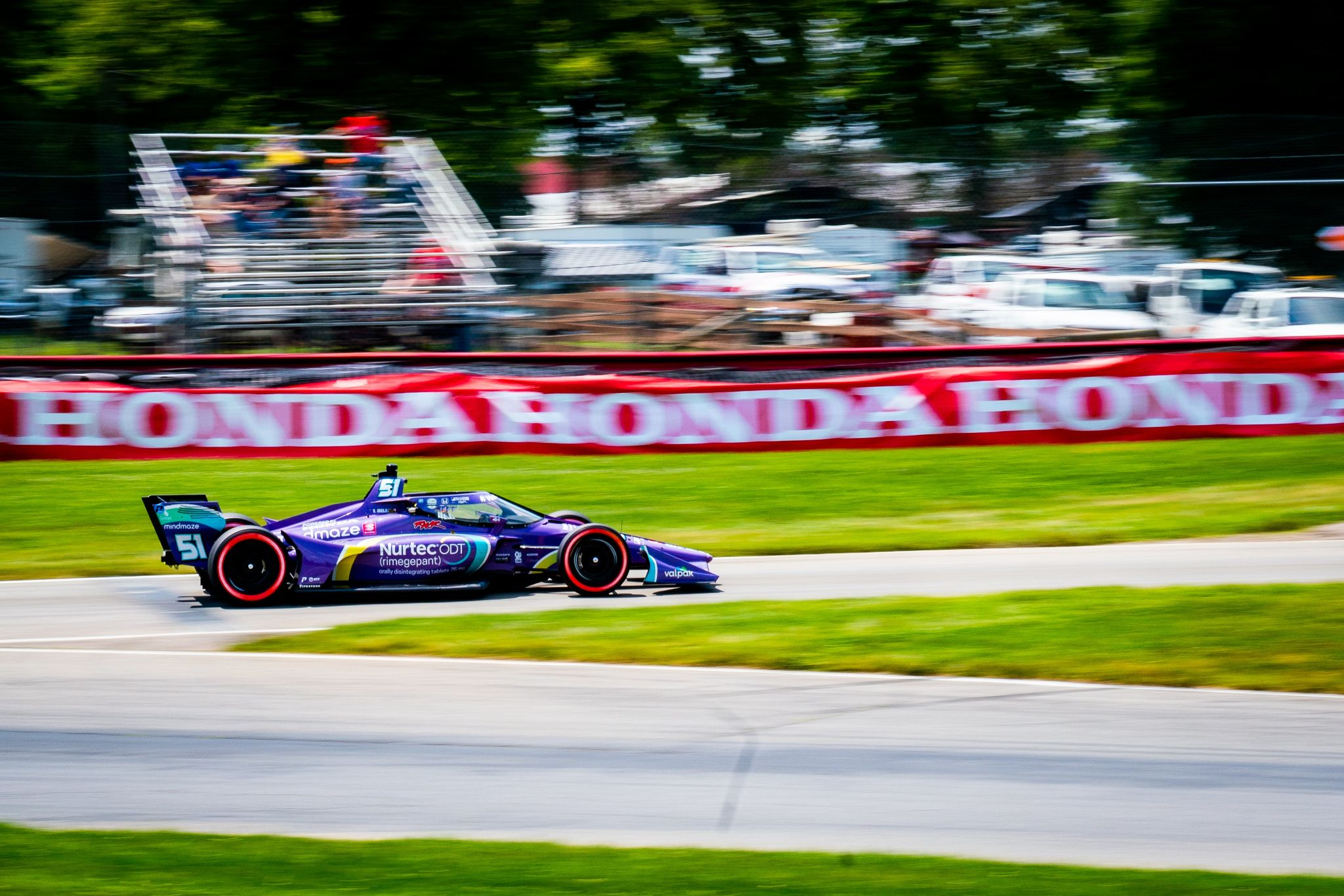a racing car on track