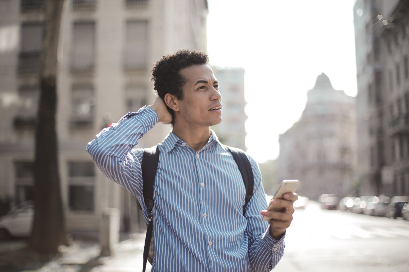 a man betting on the go