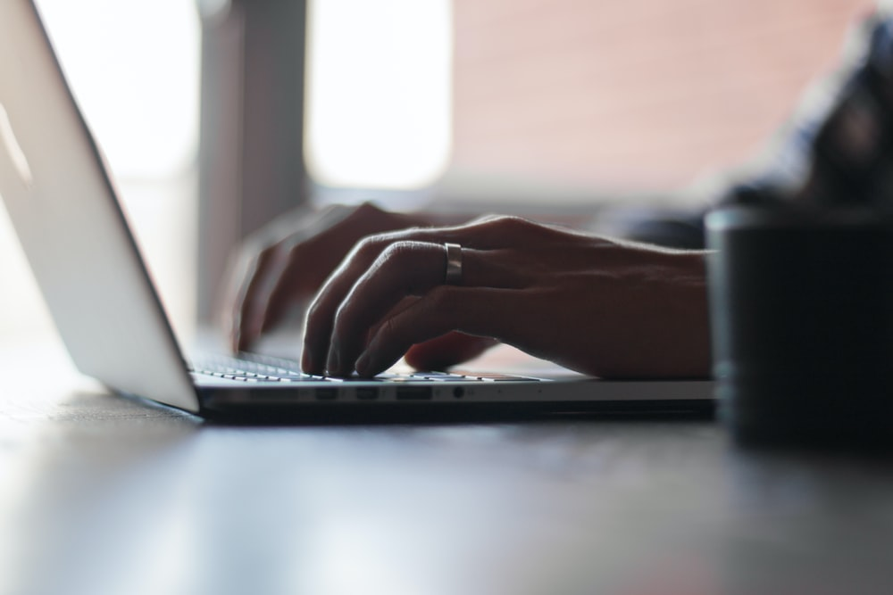 A man betting online