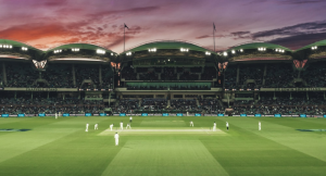 A cricket match