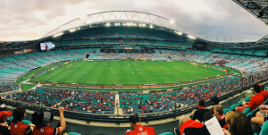 A crowded stadium