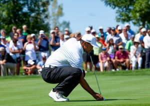 a golfer planning his next show