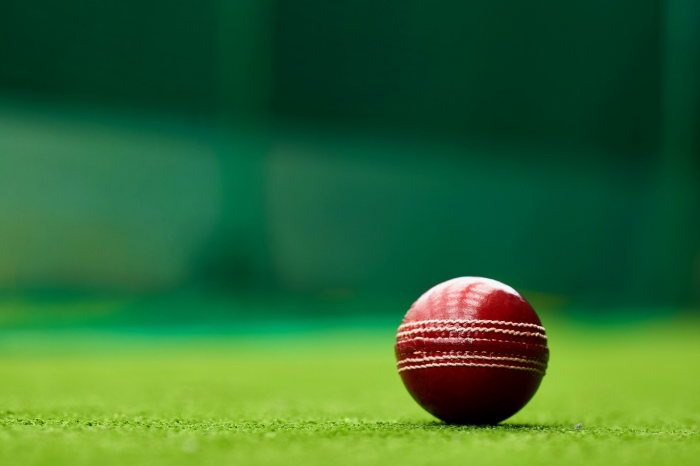 a red ball for cricket