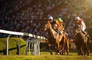 A derby race in progress