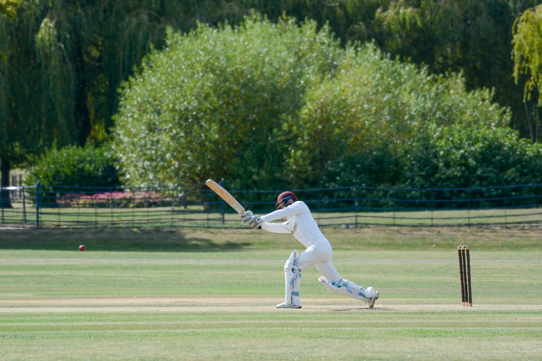 Player following through with a shot.