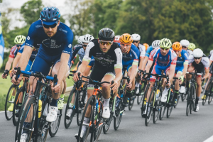 Cyclers in a race
