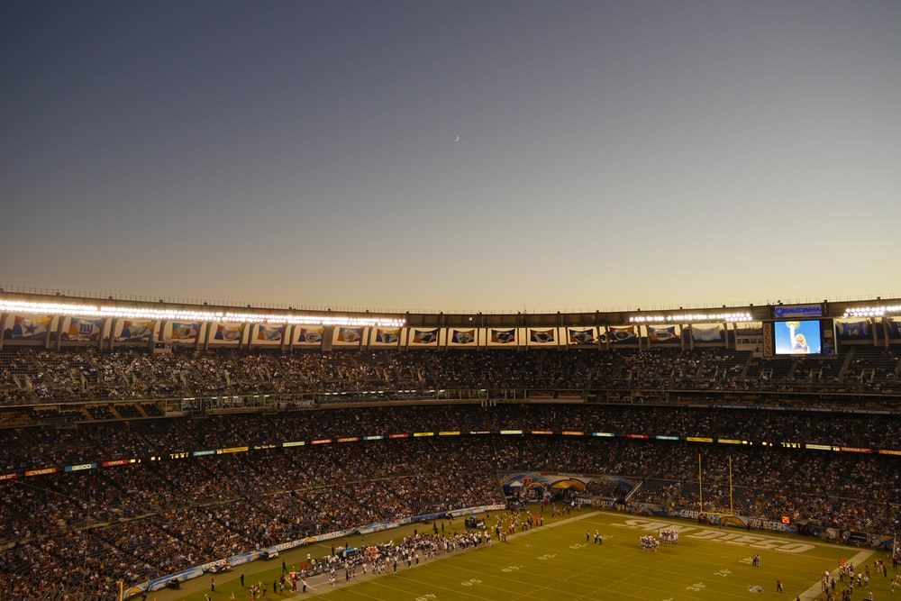 A packed NFL stadium