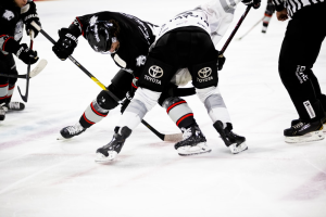 A ice hockey match