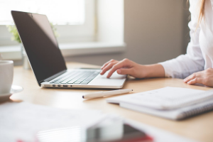 A bettor reviewing betting sites online