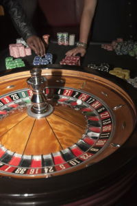 bettors gambling on a casino game