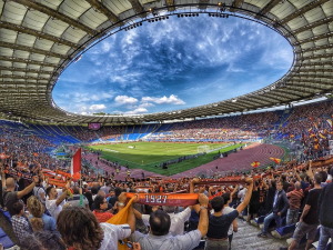 UEFA fans cheering