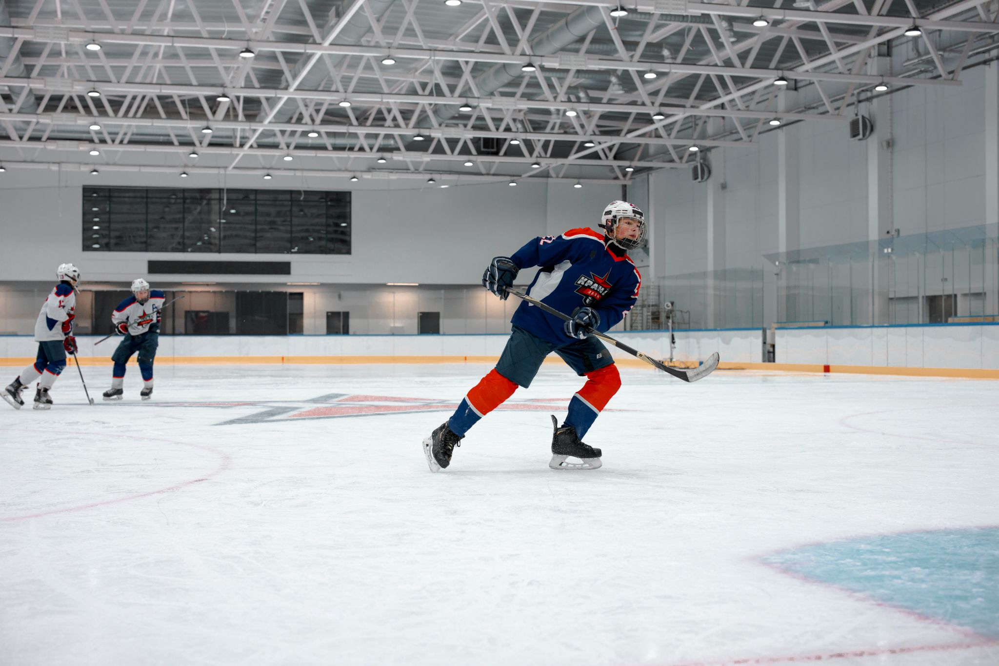 An ice hockey player