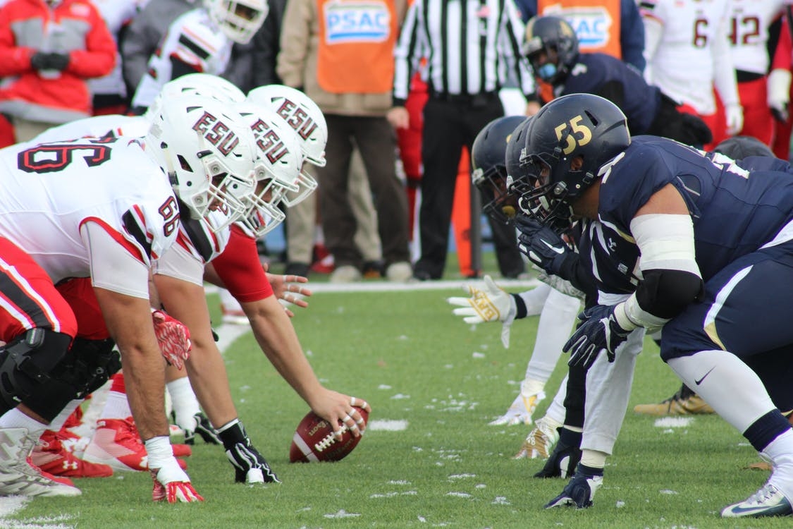 Two football teams ready to compete