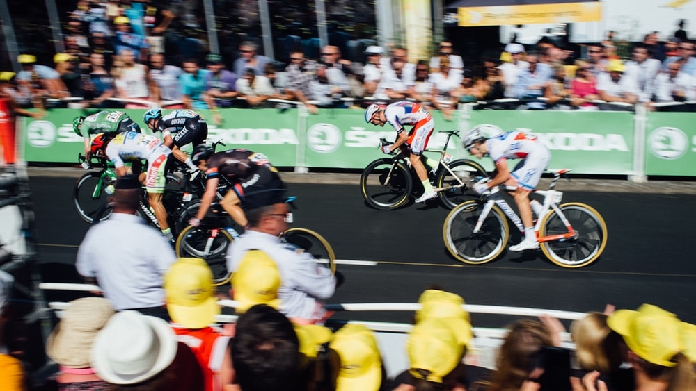 Cyclists at the Tour de France
