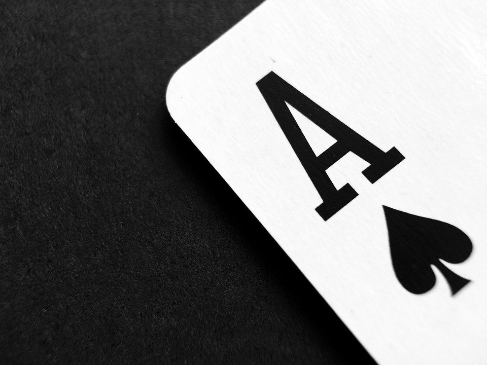 A casino game card