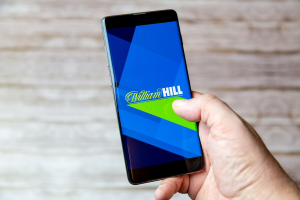 Person using William Hill on their smartphone