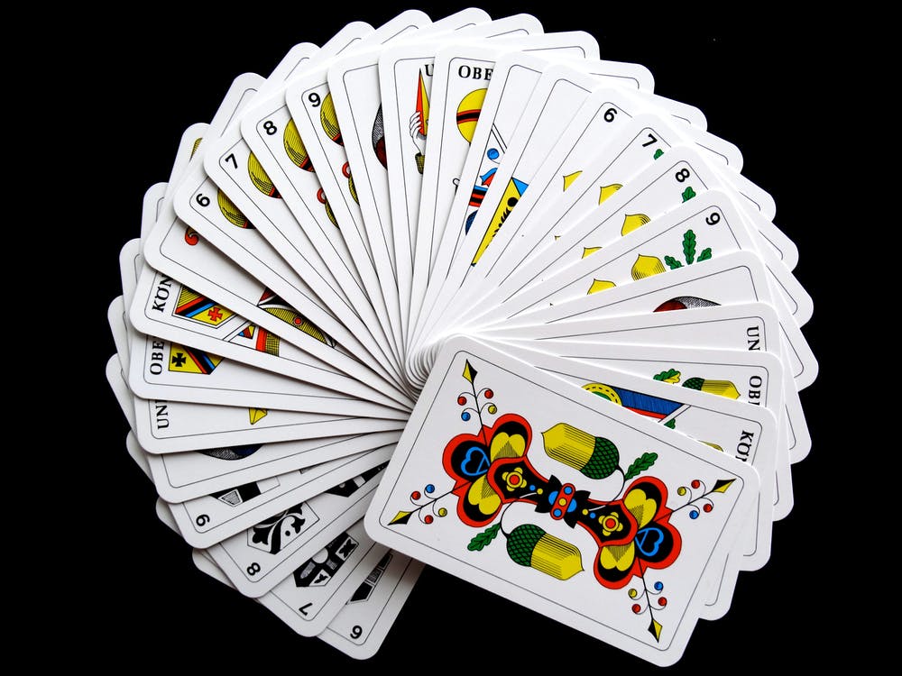 A deck of poker cards