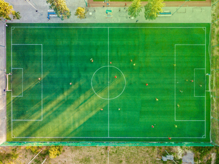 A football field