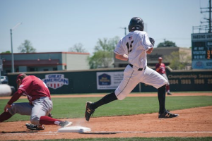 Player running for homerun