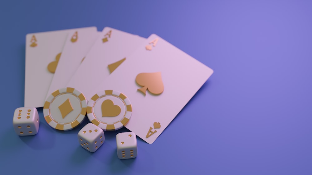 Chips, dice, and cards for casino games