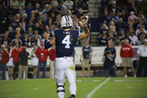 A player ready to throw