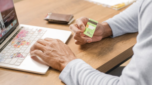 Depositing money on an online gambling site